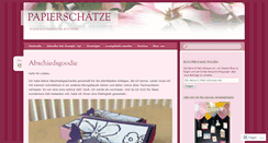 Desktop Screenshot of papierschaetze.com