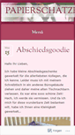Mobile Screenshot of papierschaetze.com