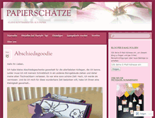 Tablet Screenshot of papierschaetze.com